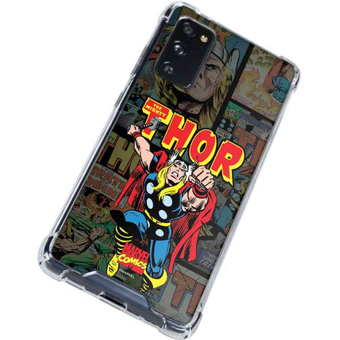 Marvel Classic Comics The Mighty Thor Vintage Galaxy S20 FE Clear Case